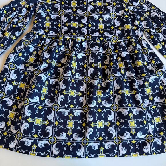 Janie and Jack Medallion Scarf Print Dress Girls 3 - Picture 4 of 12